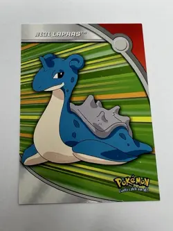 2000 Topps Pokemon TV Animation Series 3 Heroes & Villains Lapras #HV13 - Image 1