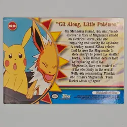 Topps Pokemon TV Animation Git Along Little Pokemon - Non Holo - Blue Label - Image 2