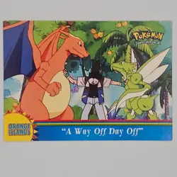 Pokemon Topps "A Way Off Day Off" OR15 Orange Islands Blue Logo Non Holo - Image 1