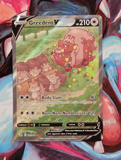 Pokemon TCG Greedent V 257/264 Alternate Full Art – Fusion Strike Pack Fresh NM - Image 1