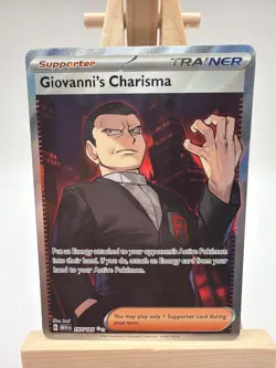 Giovanni's Charisma - 197/165 - Full Art SR - Pokemon TCG: 151 - NM - Image 1