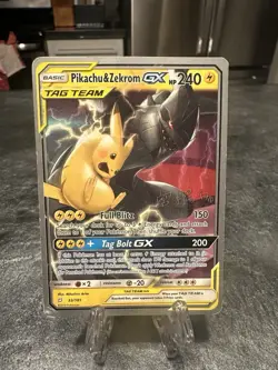 2019 Pikachu & Zekrom GX (Haruki Miyamoto) 33/181 Pokemon World Championship DMG - Image 1