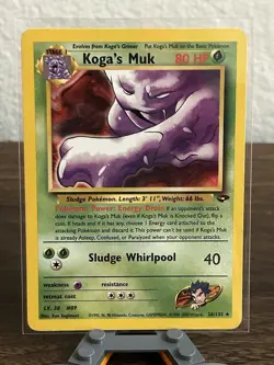 Wizards of the Coast Koga's Muk 26/132 Gym Challenge Rare Regular Unlimited 80HP - Image 1