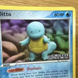 The Pokemon Company Ditto (Squirtle) EX Delta Species 2005 RH 60HP 064/113 - Image 3