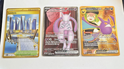 Pokemon Team Rocket's Mewtwo ex 213/182 Levincia 244 Crobat 242 Destined Rivals - Image 1