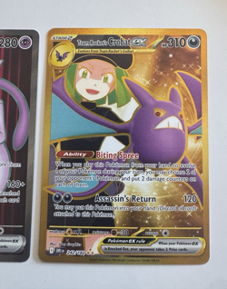 Pokemon Team Rocket's Mewtwo ex 213/182 Levincia 244 Crobat 242 Destined Rivals - Image 3