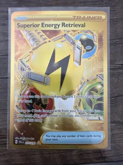 Pokemon Superior Energy Retrieval 277/193 Paldea Evolved Gold Hyper Rare Holo - Image 1