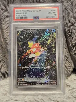 2023 Pokemon JPN Triplet Beat Magikarp 080/073 AR PSA 10 Gem Mint - Image 1