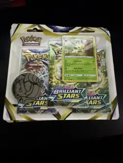 Brilliant Stars Pokemon Leafeon 3 Pack Blister Lot of 8 FREE SHIPPING - Image 2