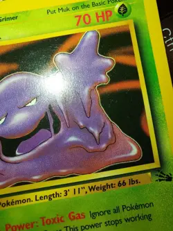 Vintage Pokemon TCG, Rare Muk 28/62 Fossil Set 1st Edition, WOTC 1999 - Image 3