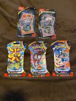 Pokemon TCG Chaos Rising Sealed lot:ETB + Booster Bundle + Booster Packs - Image 3