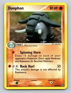 Donphan 30/107 Uncommon Deoxys Pokemon NM+ Yuka Morii - Image 1