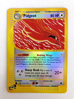 2002 Pokemon Pidgeot 059/165 Expedition Reverse Holo [LP-NM+] - Image 1