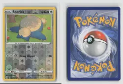 Snorlax #206/264 Swsh08 Fusion Strike Common Reverse Holo Pokemon TCG LP - Image 3