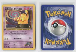 Sabrina's Drowzee 1st Edition #92/132 Gym Heroes Common Pokemon TCG LP - Image 3