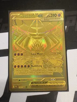 Nintendo Pokemon TCG Mega Zygarde EX 124/088 POR Full Art Holo Mega Hyper Rare - Image 1