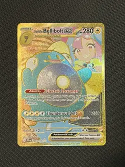 Pokemon TCG Journey Together 188/159 Iono’s Bellibolt Ex Secret Rare - NM - Image 1
