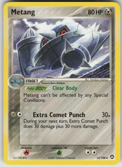Pokemon TCG Metang Uncommon Power Keepers 35/108 - Image 1