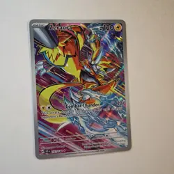 Pokemon 2024 Zeraora 151/142 Stellar Crown Illustration Rare Holo English - Image 1