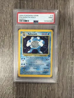 2000 POKEMON BASE SET 2 #15 POLIWRATH-HOLO PSA 9 - Image 1