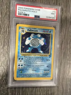2000 POKEMON BASE SET 2 #15 POLIWRATH-HOLO PSA 9 - Image 2