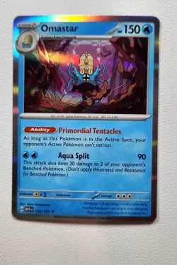 Omastar 139/165 SV: Scarlet & Violet 151 Holo NM Pokemon TCG - Image 1