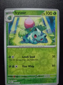 Ivysaur - 002/165 SV: Scarlet & Violet 151 Reverse Holo NM Pokemon TCG - Image 1