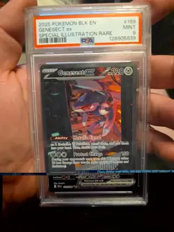 PSA 9 2025 POKEMON BLK EN-BLACK BOLT SPECIAL ILLUSTRATION RARE #169 GENESECT EX - Image 1