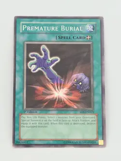 Yugioh PREMATURE BURIAL SD1-EN013 Common 1st Edition - Image 1