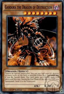 Gandora the Dragon of Destruction YGLD-ENC03 Legendary Yu-Gi-Oh 1st Edition NM/M - Image 2