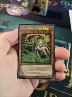 Yugioh Shiina, Twin Tempests of Celestial Thunder Secret Rare BPRO-EN027 - Image 1