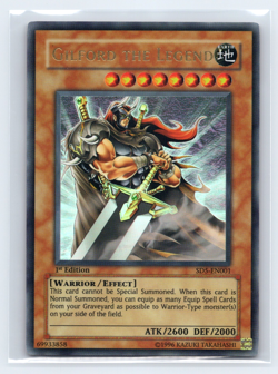 Gilford the Legend SD5-EN001 Ultra Rare 1st Edition Near Mint Yugioh Holo - Image 1
