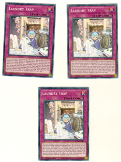 Set Of 3 Laundry Trap BODE-EN080 Burst Of Destiny 1st Edition Yugioh - Image 3
