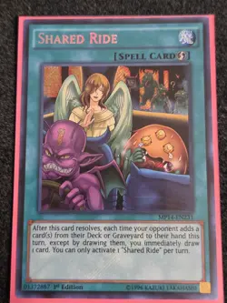 Yugioh Shared Ride MP14-EN231 Secret Rare 1st Edition Near Mint - Image 1