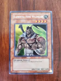 Elemental Hero Wildheart GSE-EN001 Secret Rare Yugioh Error Card Limited Edition - Image 4