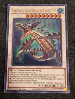 Yugioh Ravenous Crocodragon Archethys ETCO-EN043 Ultra Rare 1st Ed NM - Image 1