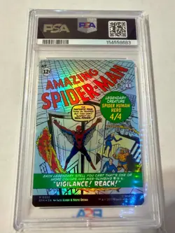 MTG Peter Parker Amazing Spider-Man (Borderless) 0232 Classic Comic Foil - PSA 9 - Image 2