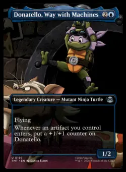 Donatello, Way with Machines (Borderless) U Teenage Mutant Ninja Turtles 197 NM - Image 1