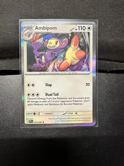 Ambipom 079/094 Rare Phantasmal Flames Pokemon Holo Near Mint - Image 1