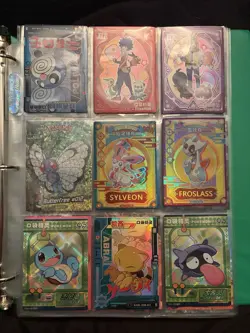 Pokemon Non TCG Binder Lot Baby Eif Crystal Card Coins Stickers And More - Image 1