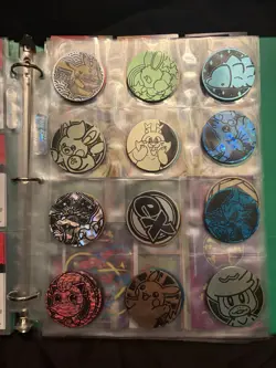 Pokemon Non TCG Binder Lot Baby Eif Crystal Card Coins Stickers And More - Image 5