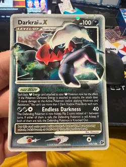 Pokemon DARKRAI LV. X Card GREAT ENCOUNTERS 104/106 Ultra Rare LP - Image 1