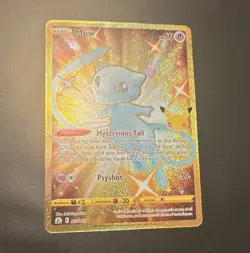 The Pokemon Company Mew 025/025 Celebrations Secret Rare Holo English Basic - Image 1