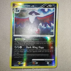Pokemon Mysterious Treasures 10/123 Honchkrow - Reverse Holo Rare - HP - Image 3