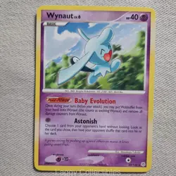 Pokemon Diamond & Pearl 42/130 Wynaut - Rare - Heavily Played - Image 1