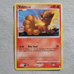 Pokemon Mysterious Treasures 107/123 Vulpix - Common - Moderately Played - Image 1
