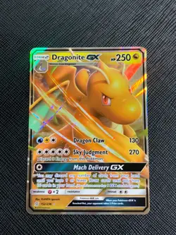 2019 Dragonite GX 152/236 Sun & Moon Unified Minds Pokemon TCG LP - Image 1