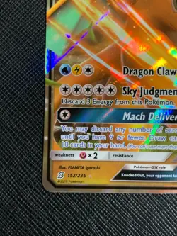 2019 Dragonite GX 152/236 Sun & Moon Unified Minds Pokemon TCG LP - Image 5