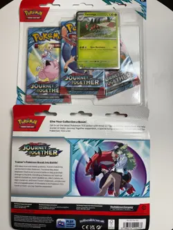 Pokemon Journey Together 3 Pack Blister (Yanmega) Sealed TCG - SET OF 2 - Image 2