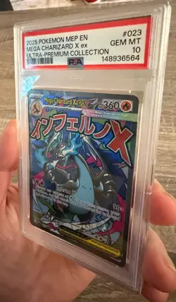 PSA 10 2025 POKEMON ULTRA PREMIUM COLLECTION UPC PROMO #023 MEGA CHARIZARD X EX - Image 4